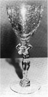 Crackle Nude goblet